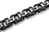 Black/Silver Motorcycle Chain Bracelet