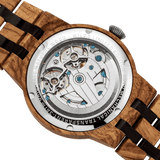 Wilds - Men's Dual Wheel Automatic Ambila Wood Watch.