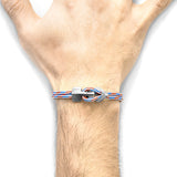Project-RWB Red White and Blue Brixham Silver and Rope Bracelet