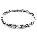 White Noir Cromer Silver and Rope Bracelet