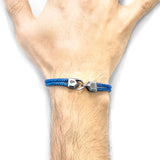 Blue Noir Cromer Silver and Rope Bracelet