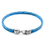 Blue Noir Cromer Silver and Rope Bracelet