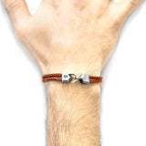 Red Noir Cromer Silver and Rope Bracelet