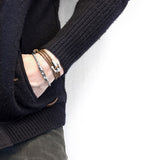 White Noir Talbot Silver and Rope Bracelet
