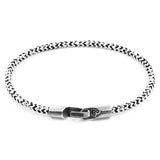 White Noir Talbot Silver and Rope Bracelet