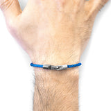 Blue Noir Talbot Silver and Rope Bracelet
