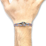 Project-RWB Red White and Blue Tenby Silver and Rope Bracelet