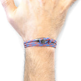 Project-RWB Red White and Blue Dundee Silver and Rope Bracelet