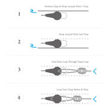 Royal Blue Dundee Silver and Braided Leather Bracelet