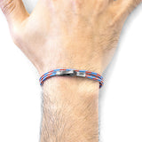 Project-RWB Red White and Blue Liverpool Silver and Rope Bracelet