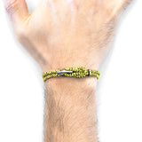 Yellow Noir Padstow Silver and Rope Bracelet