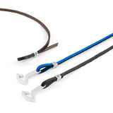 Royal Blue Flyak Anchor Silver and Flat Leather Bracelet