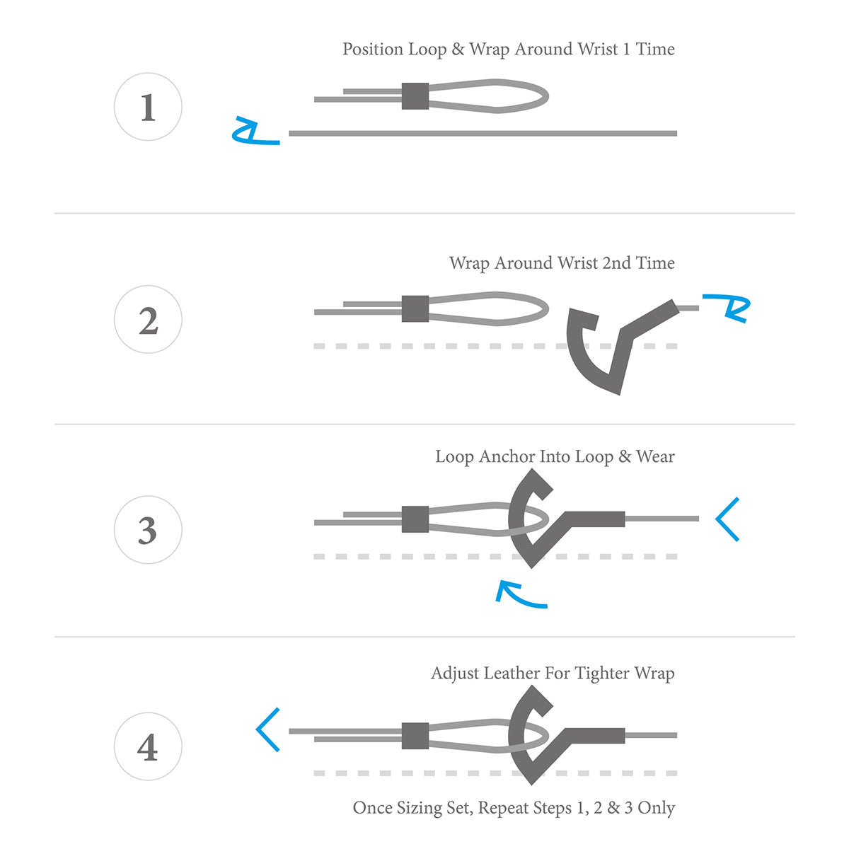 Royal Blue Flyak Anchor Silver and Flat Leather Bracelet