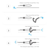 Mustard Yellow Flyak Anchor Silver and Flat Leather Bracelet