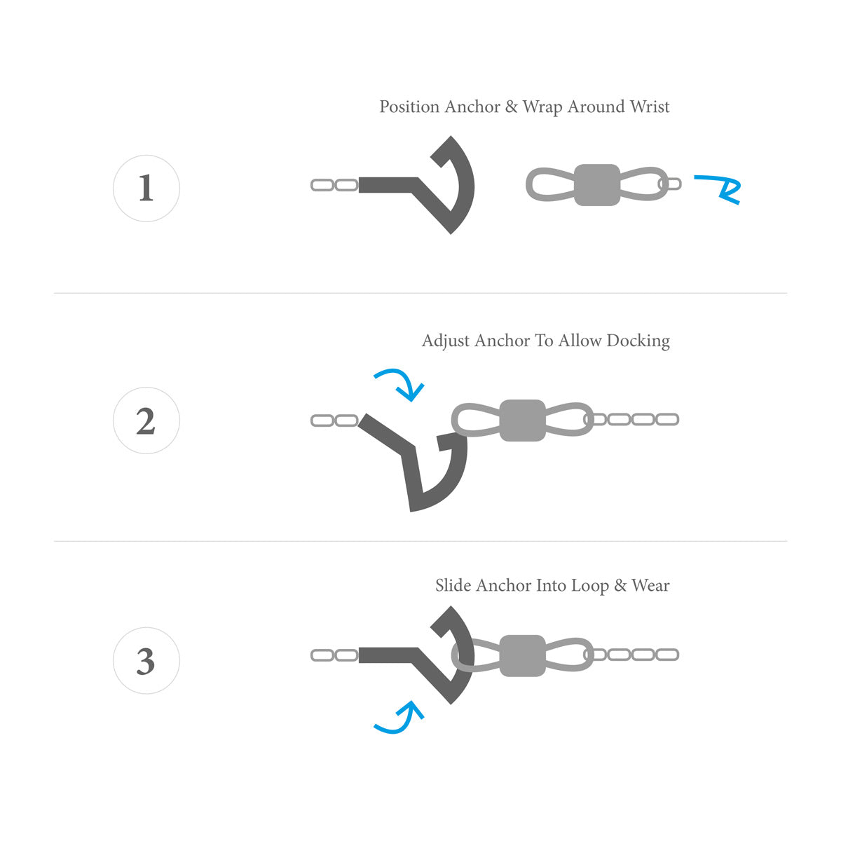 Coal Black Frigate Anchor Silver and Flat Leather Bracelet