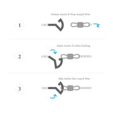 Grape Purple Frigate Anchor Silver and Flat Leather Bracelet