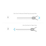 Blue Noir Tyne Silver and Rope Bracelet