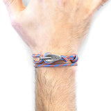 Project-RWB Red White and Blue Tyne Silver and Rope Bracelet