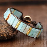 BOHO BRACELET WITH NATURAL JASPER STONES