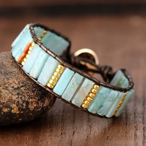 BOHO BRACELET WITH NATURAL JASPER STONES
