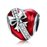 THE GIFT OF LOVE Heart Sterling Silver Charm