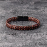 Two-tone Leather Wristband