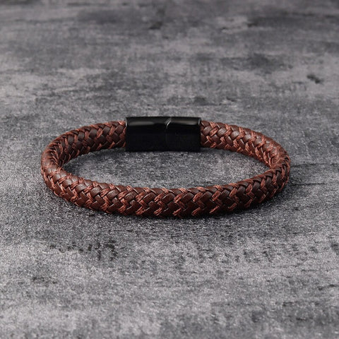 Two-tone Leather Wristband