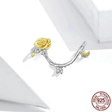ROSE VINE Sterling Silver Charm