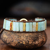 BOHO BRACELET WITH NATURAL JASPER STONES