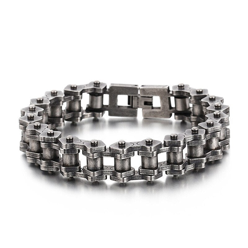 Retro Heavy Stainless Steel Motorcycle Chain Bracelet