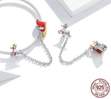 SLEIGH RIDE Christmas Sterling Silver Charm