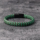 Two-tone Leather Wristband