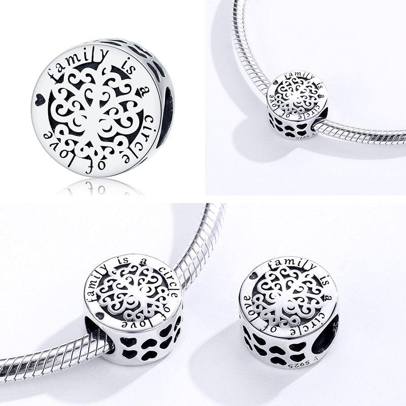 FAMILY IS A CIRCLE OF LOVE Sterling Silver Charm