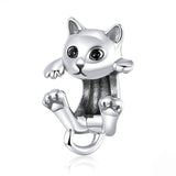 PLAYFUL KITTY Sterling Silver Charm