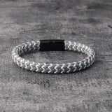 Two-tone Leather Wristband