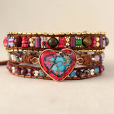 VIBRANT HEART WRAP BRACELET