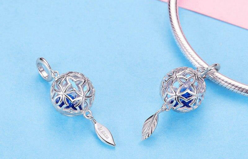 PRESERVED FLOWER Sterling Silver Charm