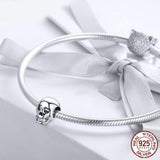 COOL SKULL Sterling Silver Charm