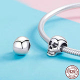 COOL SKULL Sterling Silver Charm