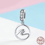 THE WAVES Sterling Silver Charm