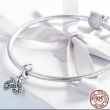 CRYSTAL BICYCLE Sterling Silver Charm