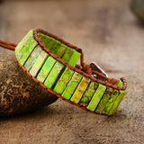 NATURAL TUBE STONE BOHO BRACELET