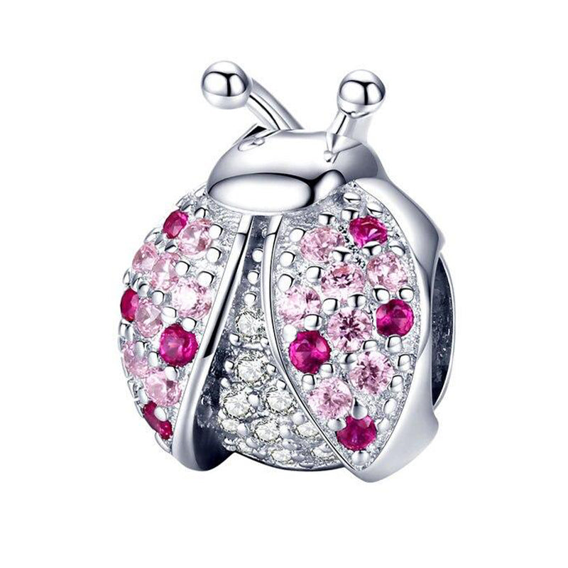 LADYBUG Silver or Rose Gold Sterling Silver Charm