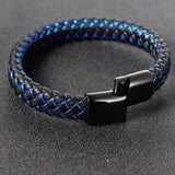 Black and Blue Double Layer Wristband