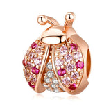 LADYBUG Silver or Rose Gold Sterling Silver Charm