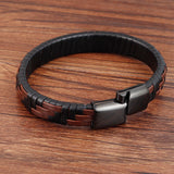 Hand-knitted Classic Leather Bracelet