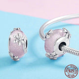 SPRING FLOWERS Murano Sterling Silver Charm