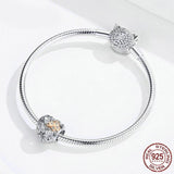 CLOVER Heart Sterling Silver Charm