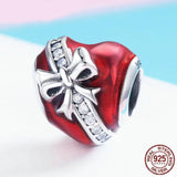 THE GIFT OF LOVE Heart Sterling Silver Charm