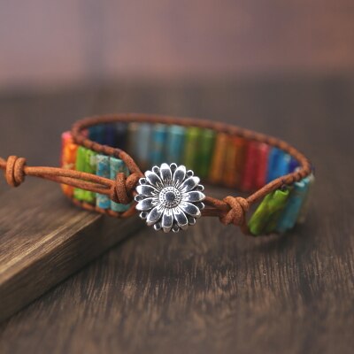 CHAKRA HANDMADE JASPER STONE BRACELET